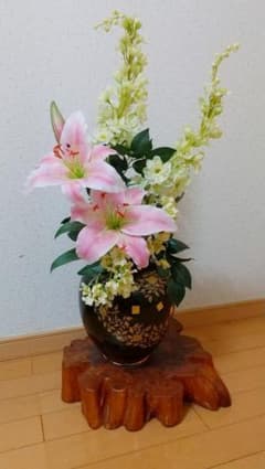 光触媒 高級造花アレンジメント 土台つきのサムネイル