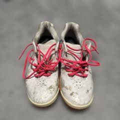 New Balance フットサルシューズ グレー/オレンジのサムネイル