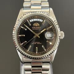 Orient オリエント 46E701-91 自動巻き デイデイト 黒色文字盤 Orient オリエント 46E701-91 自動巻き デイデイト 黒色文字盤