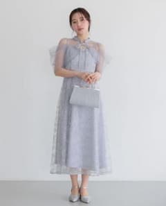 haremode ボレロ付き2WAYシアーチュールフレアドレスのサムネイル