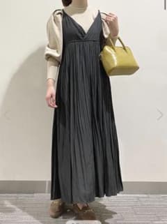 【ROPE PICNIC】カシュクールプリーツキャミワンピースのサムネイル