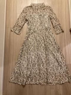 レース ロングワンピース ・ドレス　ベージュLibby&Roseのサムネイル