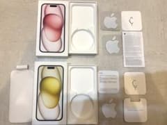 Apple iPhone 15 순정 패키지·부속품 세트(2개분)