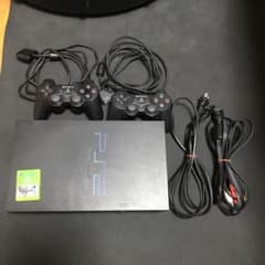 ps2本体　SCPH-3000ブラック　+メモリーカード8MBのサムネイル