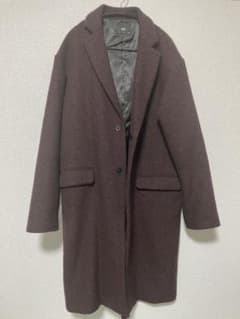 【KF様専用】HARE 尾州ウールヘリンボンチェスターコート Lのサムネイル