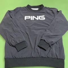 PING メンズゴルフセーターとウインドブレーカーのリバーシブル　黒　LL PING メンズゴルフセーターとウインドブレーカーのリバーシブル 黒 LL