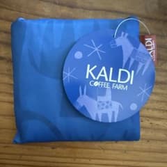 KALDI COFFEE FARM エコバッグ 青 動物柄のサムネイル