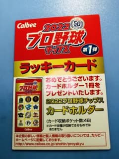 ラッキーカード2022  プロ野球チップスのサムネイル