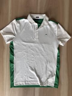 J.LINDEBERG ゴルフウェア ポロシャツ ホワイト グリーン
