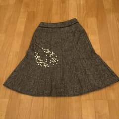 フレアスカート グレー ウエスト58cm ヒップ85cmのサムネイル