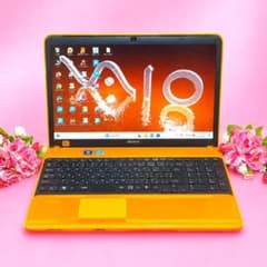 Win11/美品SONY/オレンジVAIO/SSD256GB/メモリ8G/マウス - メルカリ