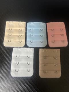 ブラジャー延長ホック　2列3段　5色セットのサムネイル