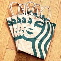 スタバ ☆ ショッパー5枚セットのサムネイル