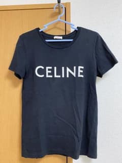 Celineセリーヌ ロゴTシャツ　黒　人気　正規品のサムネイル