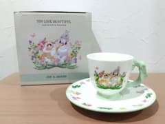 ミスバニー＆サンパー　とんすけカップ＆ソーサー　ティーカップ　コーヒーカップのサムネイル