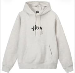 STUSSY プルオーバーパーカー アッシュグレー