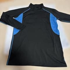 即購入❌　サッカー　アンダーウェア　裏起毛　メンズL 黒×ブルー