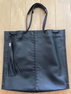 ear PAPILLONNER ショルダーバッグ 黒レザー タッセル ☆美品