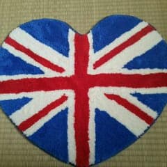me様専用 しまむら ハート型バスマット ユニオンジャックのサムネイル