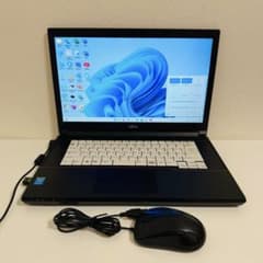 富士通 快適ノートパソコン✨Win11 i3 爆速SSD メモリ8 ブルーレイ 富士通 Win11 i3/8G/SSD
