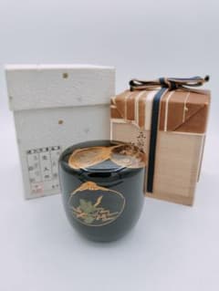 【セール】b827【新品・未使用】日月棗 青海波 内銀地 鈴木光入 木箱 茶道具 d800【未使用】大棗 上作 蛤五節句 内黒 鈴木光入 木箱 茶道具 - メルカリ