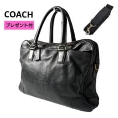 COACH コーチ ビジネスバッグ A4可 PC収納 ブラック 黒 - メルカリ