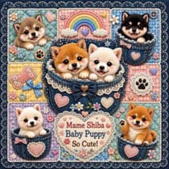 犬柄【263】限定パネル生地 柴犬 - メルカリ