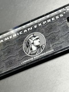 American express ブラックカード　センチュリオンネームタグ　名札のサムネイル