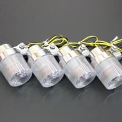 デカヨーロピアン 汎用 ウインカー クリア/メッキ 新品 4個 ZRX400