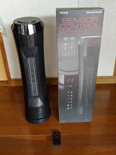 札幌 引き取り TEES センサーコントロールセラミックヒーター TSH-646-BK 新品 ティーズネットワーク 1200W セラミックヒーター センサーコントロール