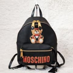 美品》MOSCHINO モスキーノ テディベア リュック バックパック PVC 