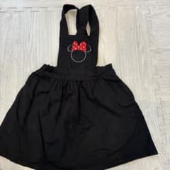 Disney ミニーマウス ジャンバースカート 黒のサムネイル