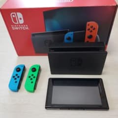【ジャンク】Nintendo Switch本体画面 Joy-Con(左)×2本付のサムネイル