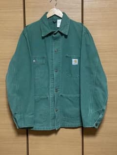 レア 裏地なし 1994年 Carhartt カーハート チョアコート グリーン レア 裏地なし 1994年 Carhartt カーハート チョアコート グリーン