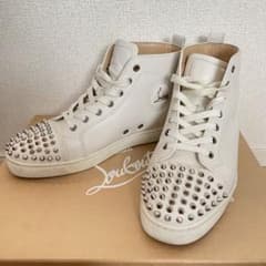 レア☆正規店完売商品☆クリスチャンルブタン ハイカットスニーカー 白 