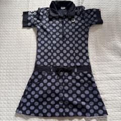 【美品】【秋用】FILA ドット柄ポロワンピース