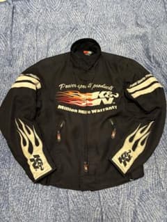 K&N バイクジャケット 黒 炎デザインLサイズ m79473062277_1.jpg?1767664689