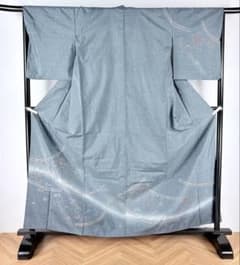 大島紬 たたき染め 作家物 ダークグレー - メルカリ