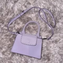 ZARA ショルダーバッグ パープル ミニバッグのサムネイル
