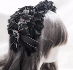 ゴスロリ ヘッドドレス髪飾り十字架ロリータ レディース コスプレ Lolitaのサムネイル