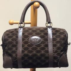 CELINE オールド　セリーヌ  マカダム　ボストン　ハンドバッグ　ビンテージのサムネイル