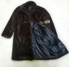 【新品・未使用】JINGPINFUSHI ミンクファーコート ロング 黒 タグ付 新品・未使用】JINGPINFUSHI ミンクファーコート ロング 黒 タグ付