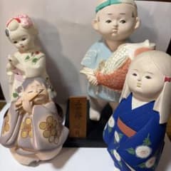 博多人形 4体セット】伝統工芸 置物 和風インテリア 昭和レトロ 郷土