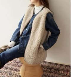 JOURNAL STANDARD relume カーリーフェイクファーベストのサムネイル