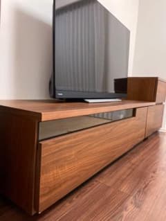 テレビ台　140cm　ローボード　ウォルナット　TVボード　国産のサムネイル