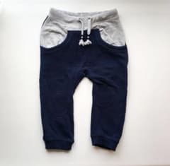 ★H&M スウェット パンツ 92 1.5-2Y 紺色のサムネイル
