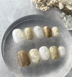 ネイルチップ  現品　成人式ネイルのサムネイル