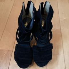 厚底サンダル ブラック 24.0のサムネイル
