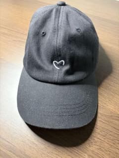 ハート刺繍 キャップ ブラックのサムネイル