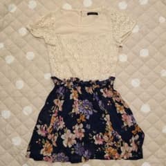 ページボーイ　花柄/レースワンピースのサムネイル
